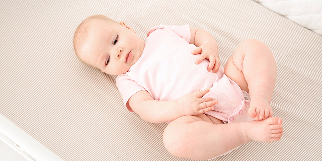 sleeping baby in summer