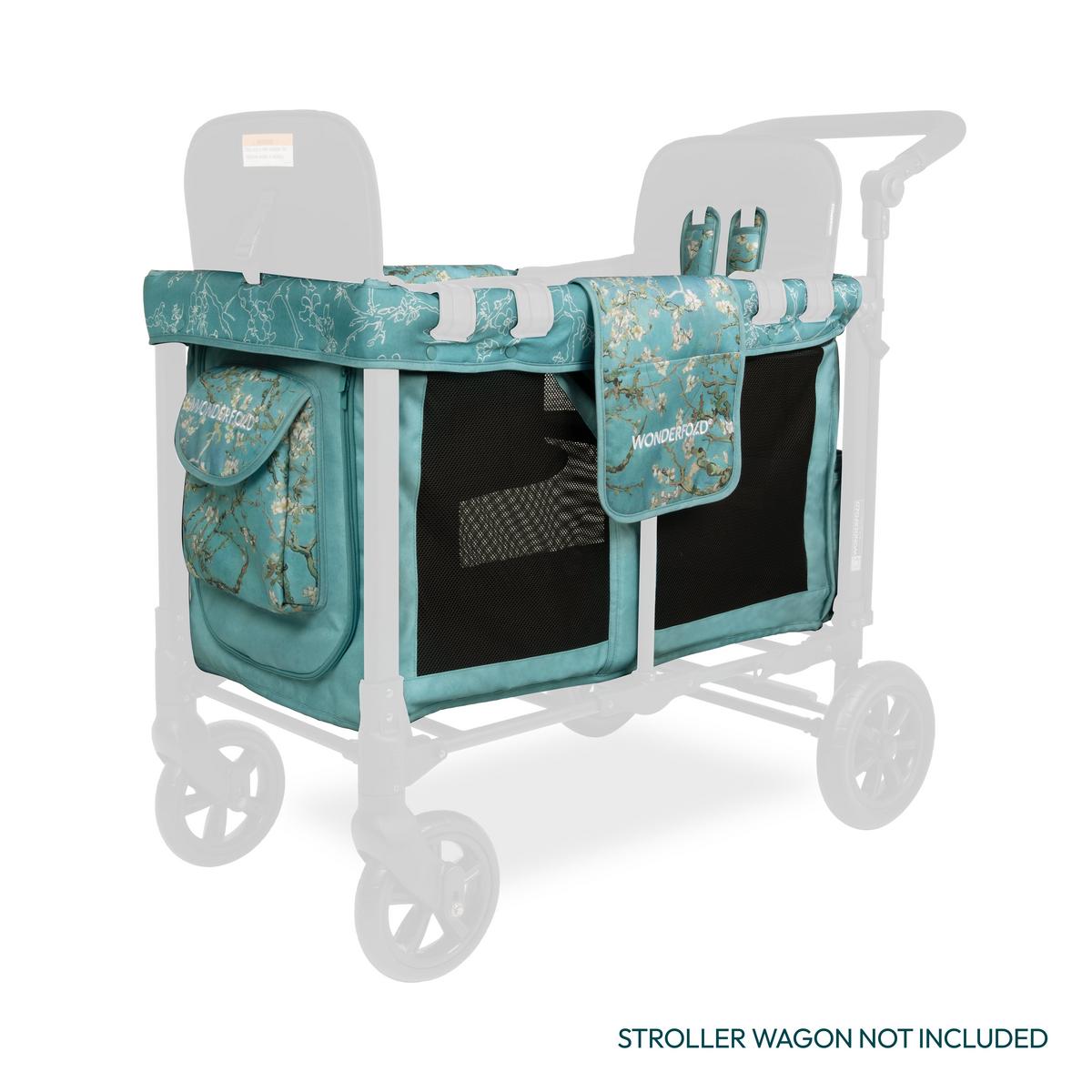 WonderFold W2 Elite/luxe Carriage Fabric - Van Gogh Almond Blossoms