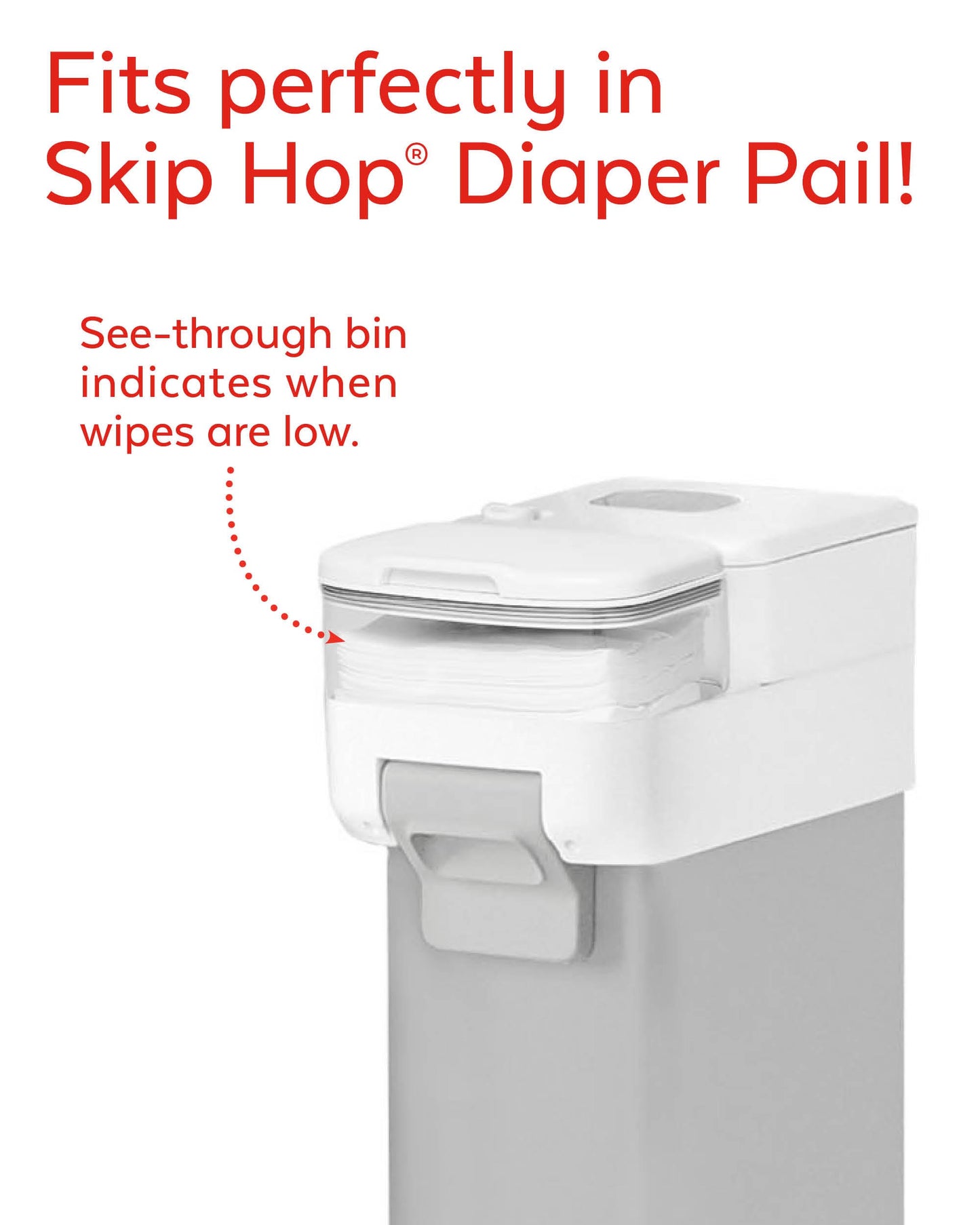 Skip Hop Nursery Style Wipes Holder - White