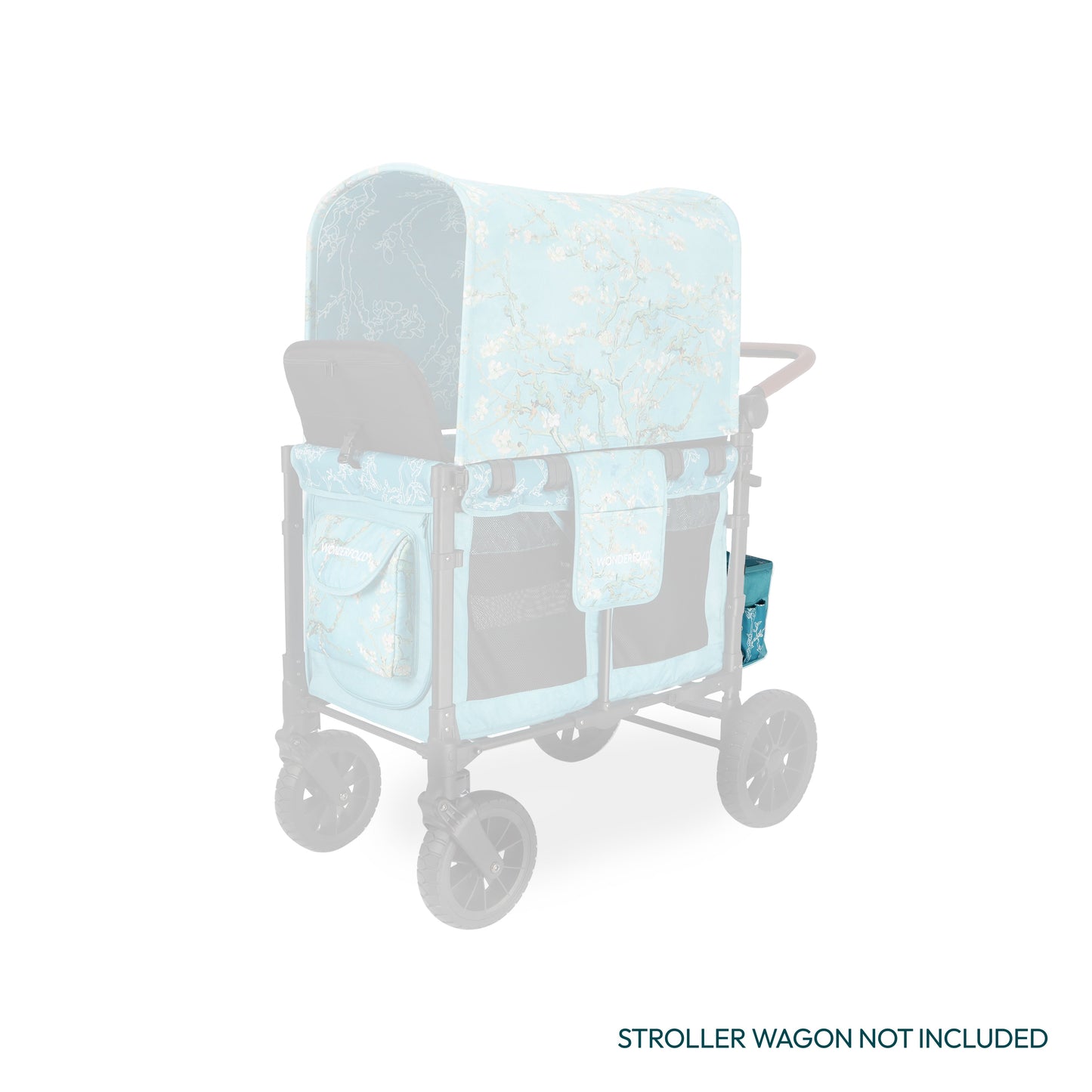 WonderFold W4 Elite/luxe Rear Basket - Van Gogh Almond Blossoms