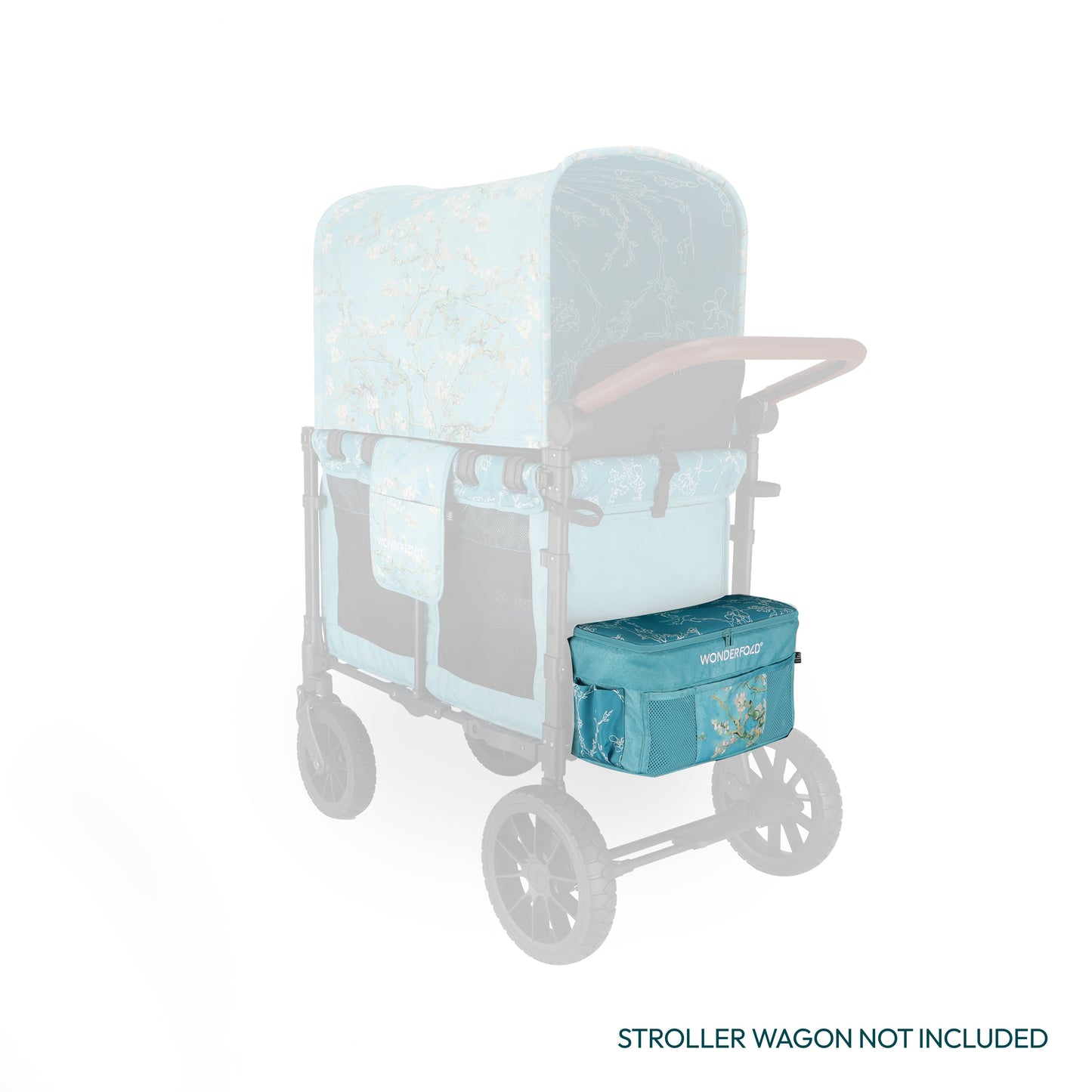 WonderFold W4 Elite/luxe Rear Basket - Van Gogh Almond Blossoms