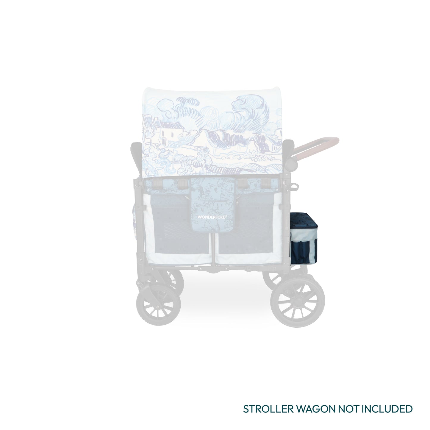 WonderFold W2 Elite/luxe Rear Basket - Van Gogh Landscape With Houses