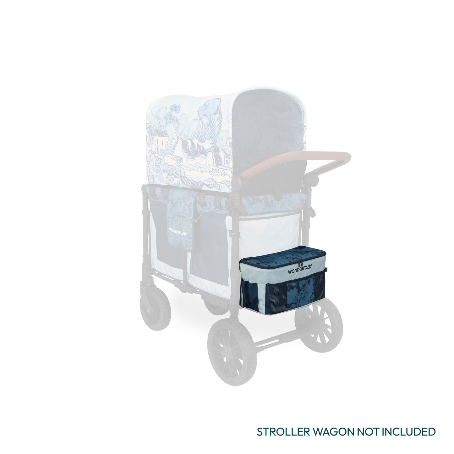 WonderFold W2 Elite/luxe Rear Basket - Van Gogh Landscape With Houses