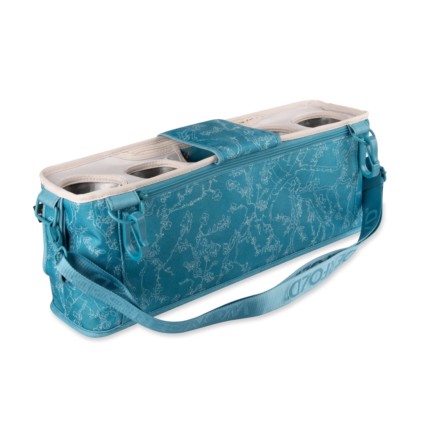 WonderFold Large Parent Console With 4 Insulated Cup Holders - Van Gogh Almond Blossoms