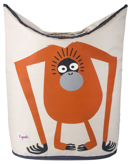 3 Sprouts Laundry Hamper - Orangutan