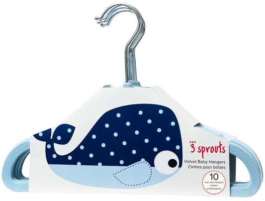 3 Sprouts Non-Slip Hangers - Blue