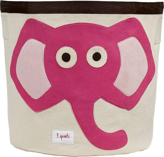 3 Sprouts Storage Bin - Elephant Pink