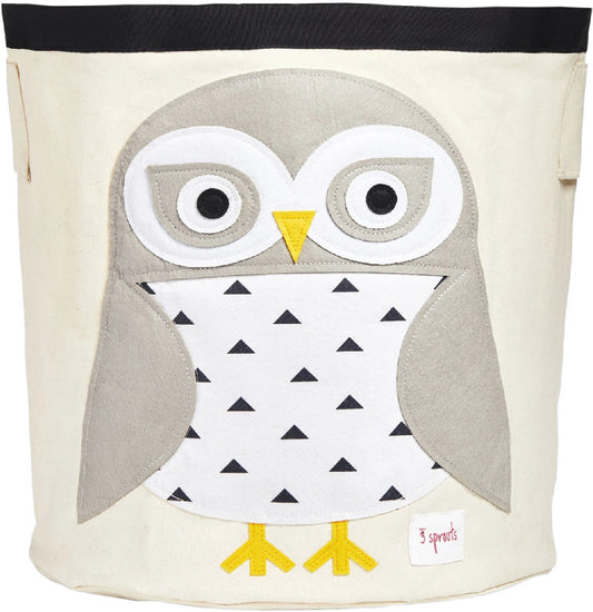 3 Sprouts Storage Bin - Snowy Owl