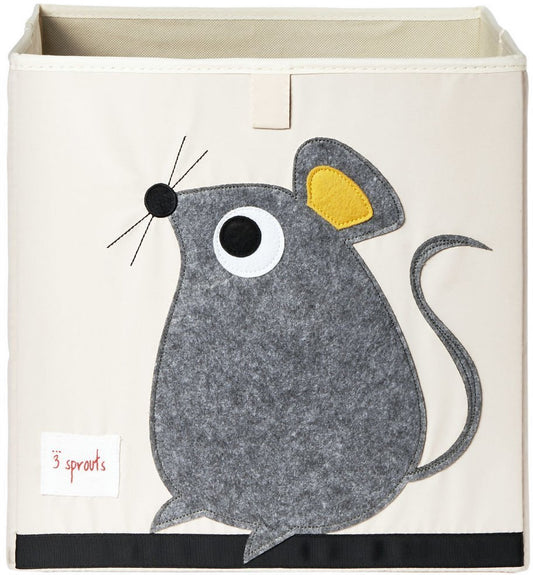 3 Sprouts Storage Box - Mouse Gray