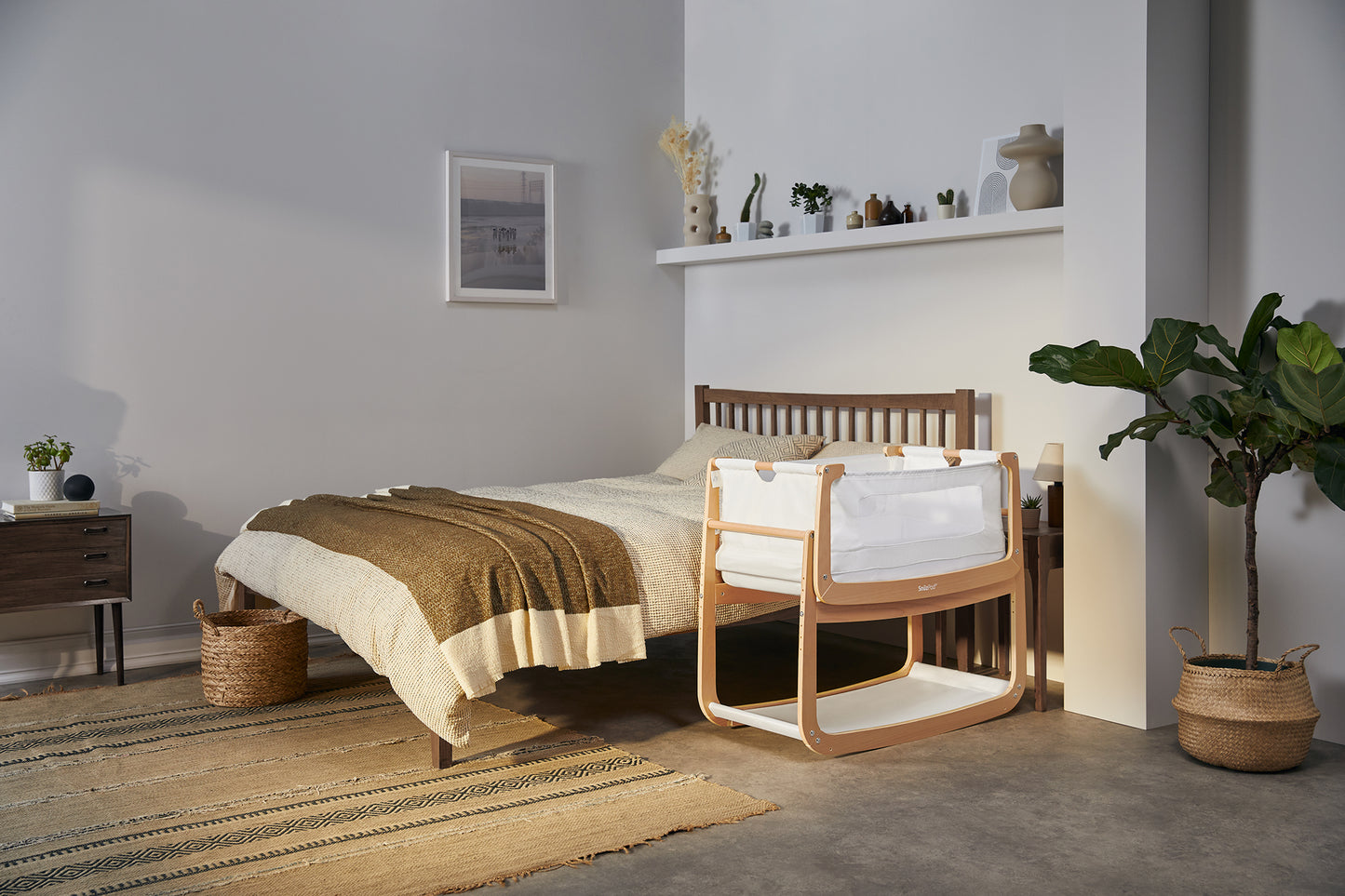 Snuz SnuzPod4 Bedside Crib - Natural