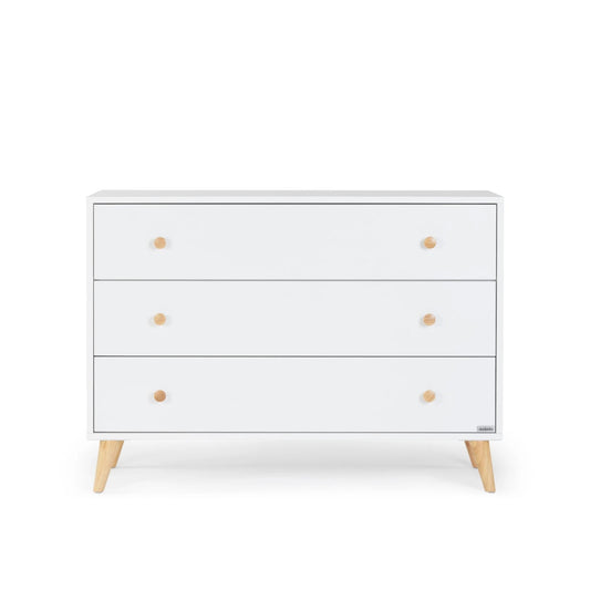 dadada Austin 3-Drawer Dresser - White / Natural