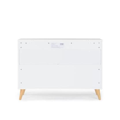 dadada Austin 3-Drawer Dresser - White / Natural