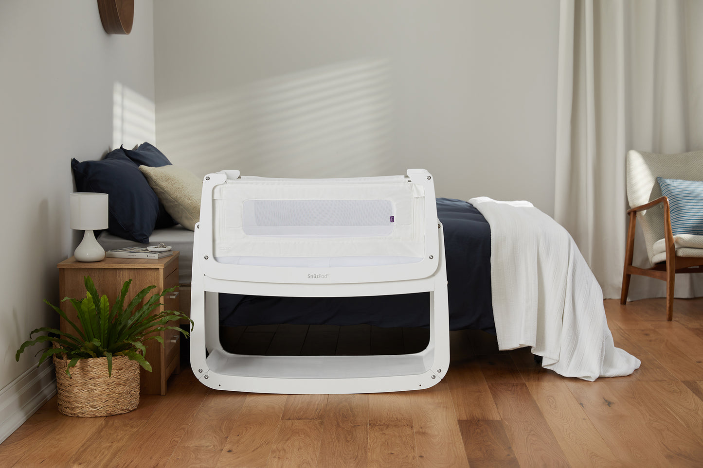 Snuz SnuzPod4 Bedside Crib - White