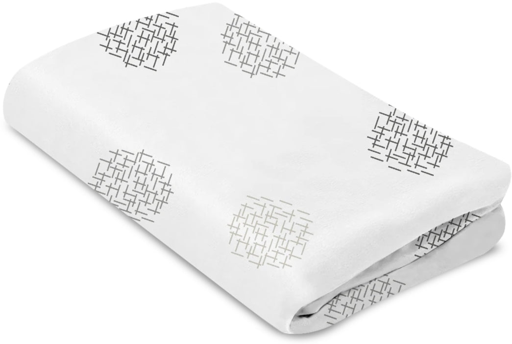 4moms Mamaroo Sleep Cotton Bassinet Sheet - White Crosshatch