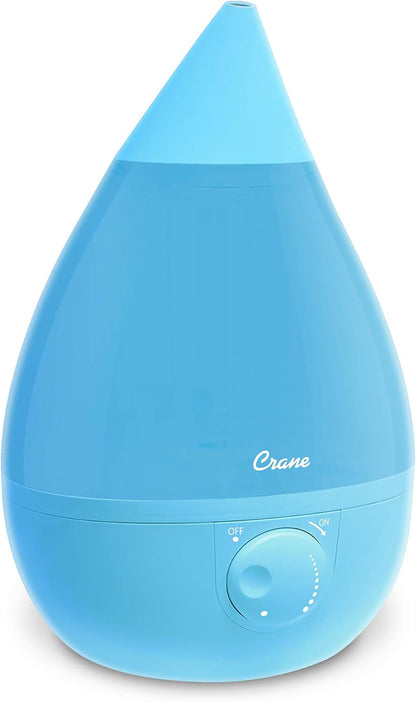 Crane 1 Gal. Drop Cool Mist Humidifier for Medium to Large Rooms - Aqua