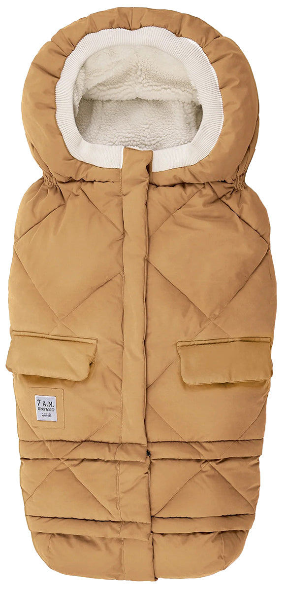 7 A.M. Enfant Blanket 212 Evolution Footmuff - Cognac Quilted