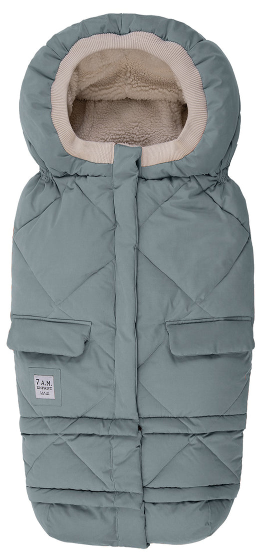 7 A.M. Enfant Blanket 212 Evolution Footmuff - Mirage Blue Quilted