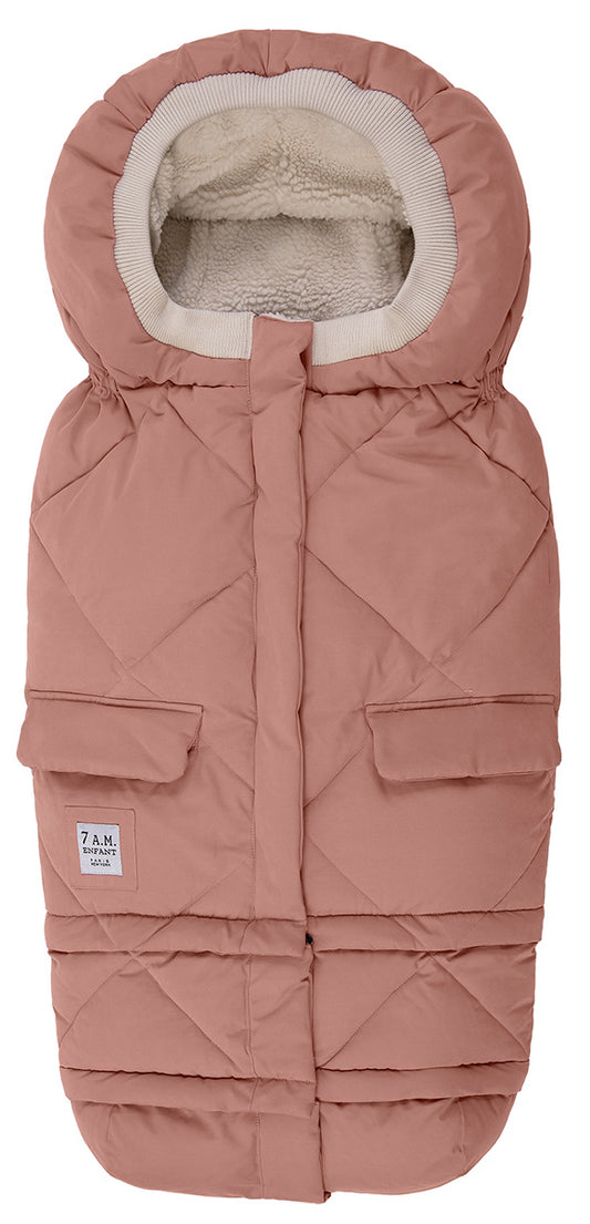 7 A.M. Enfant Blanket 212 Evolution Footmuff - Rose Dawn Quilted