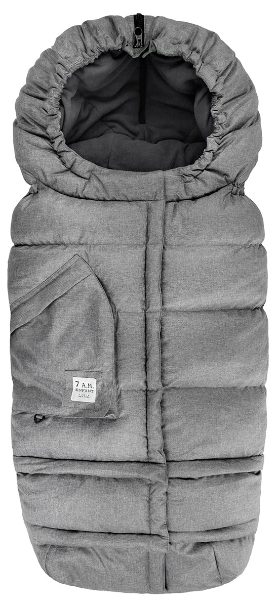 7 A.M. Enfant Blanket 212 Evolution Footmuff - Heather Gray