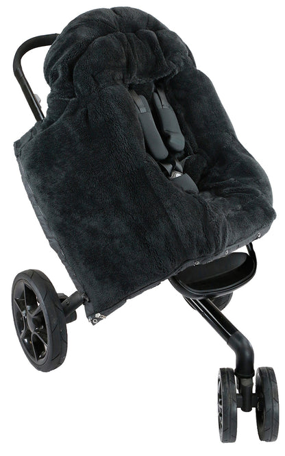 7 A.M. Enfant Blanket 212 Evolution Plush Footmuff - Black Plush