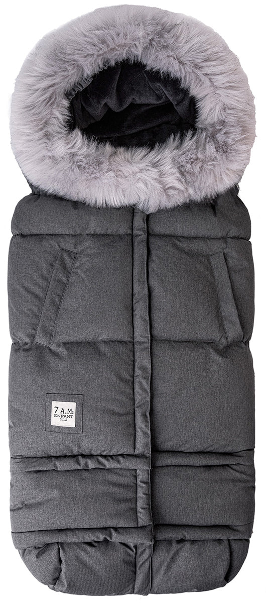 7 A.M. Enfant Blanket 212 Evolution Tundra Footmuff - Heather Grey Dark