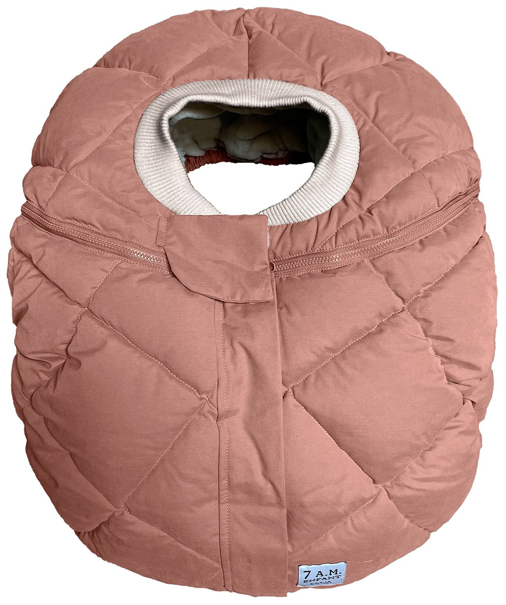 7 A.M. Enfant Cocoon Car Seat Cover - Benji - Rose Dawn Quilted