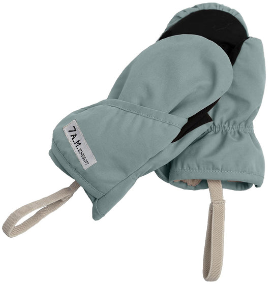 7 A.M. Enfant Mittens - Benji - Mirage Blue (12-24m)