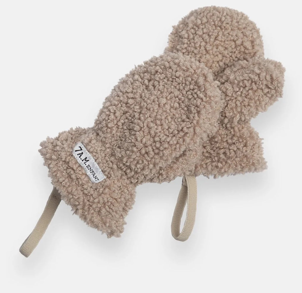 7 A.M. Enfant Mittens - Teddy - Oatmeal (0-6M)