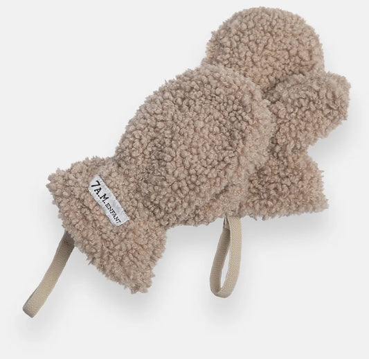 7 A.M. Enfant Mittens - Teddy - Oatmeal (6-12M)