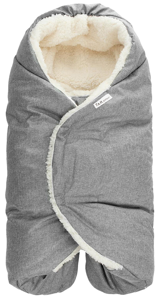 7 A.M. Enfant Nido Cloud Heavyweight Infant Wrap - Core - Heather Grey (6-18m)