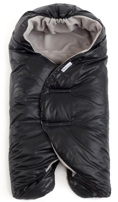 7 A.M. Enfant Nido Quilted Wrap, Small - Black