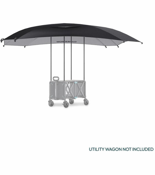 WONDERFOLD S5 Convertible Utility Wagon Canopy - Black