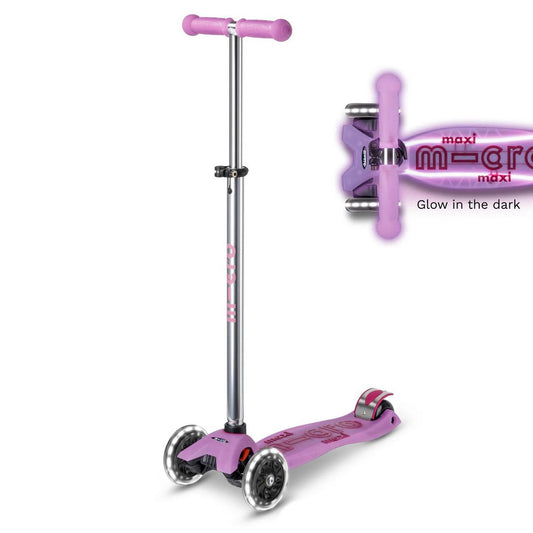 Micro Kickboard Micro Maxi Glow Plus LED Scooter - Luminous Purple