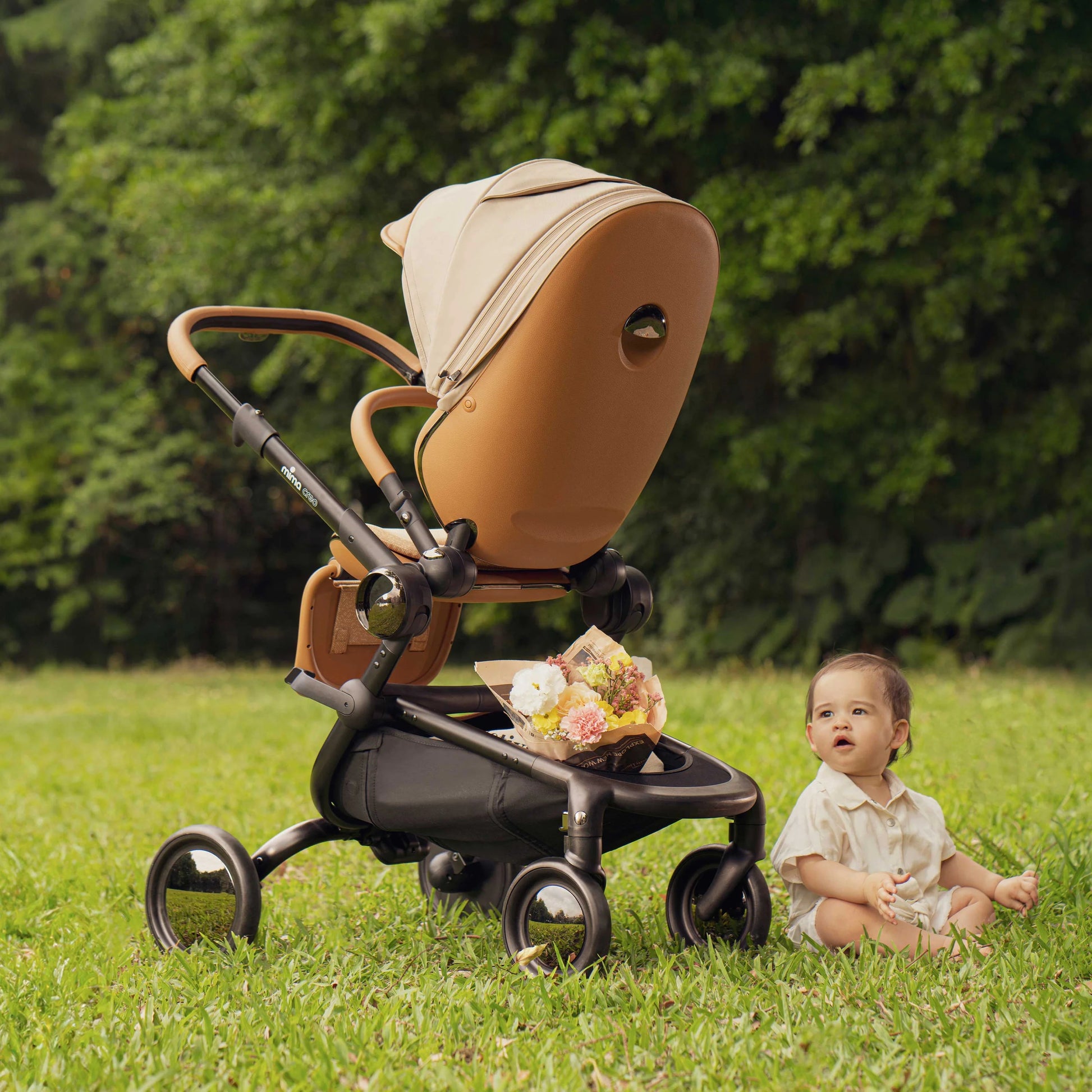 Mima Creo Stroller - Mocha Cream