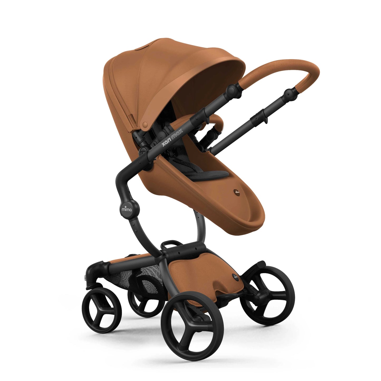 Mima Xari Max Stroller - Black / Camel / Black