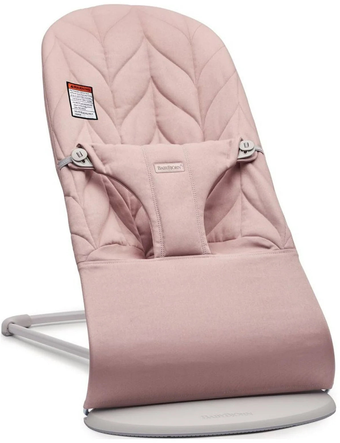 BabyBjörn Bouncer Bliss, Light Gray Frame Petal Pink