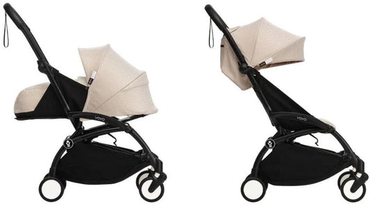 Stokke YOYO3 Ultra Compact Complete 0+/6+ Stroller Bundle - Black / Bonpoint