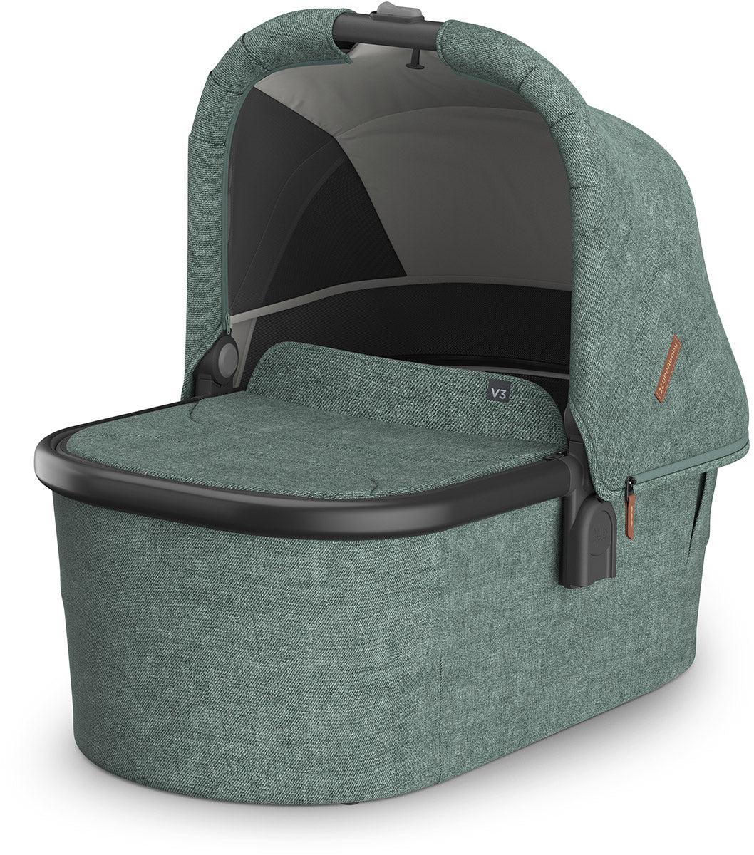 UPPAbaby OPEN BOX Bassinet V3 - Gwen (Green Melange / Carbon Frame)