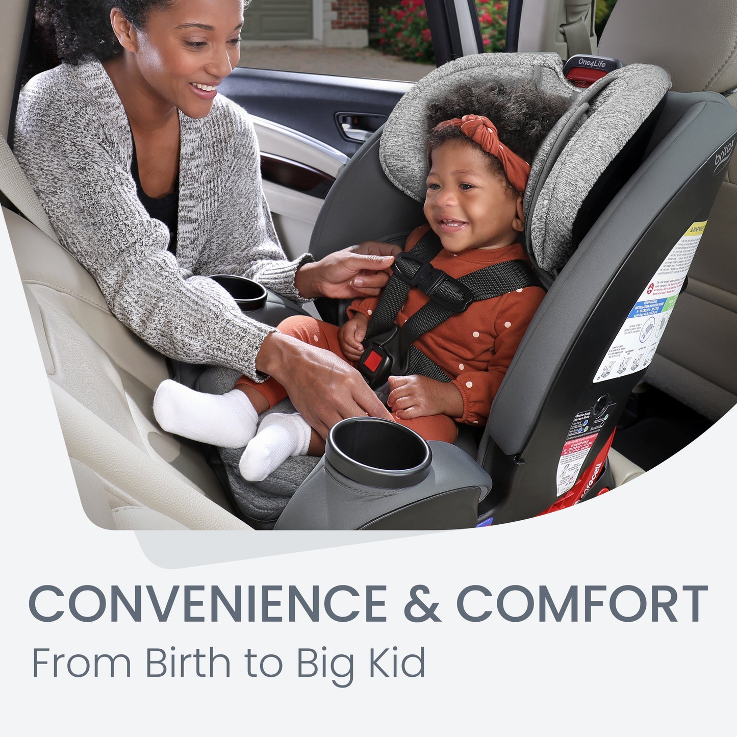 Britax One4Life ClickTight All-in-One Convertible Car Seat - Cool N Dry Moonstone