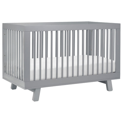 Babyletto Hudson 3-in-1 Convertible Crib with Toddler Bed Conversion Kit - Grey