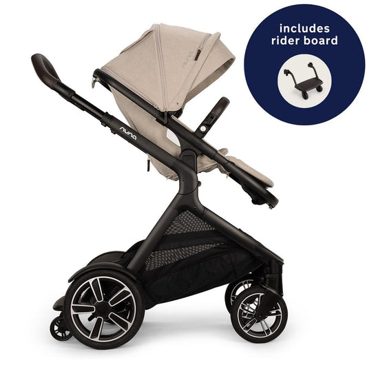 Nuna DEMI Next Stroller with Rider Board - Biscotti