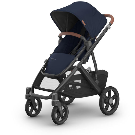 UPPAbaby Vista V3 Stroller - Noa (Navy / Carbon Frame / Saddle Leather)