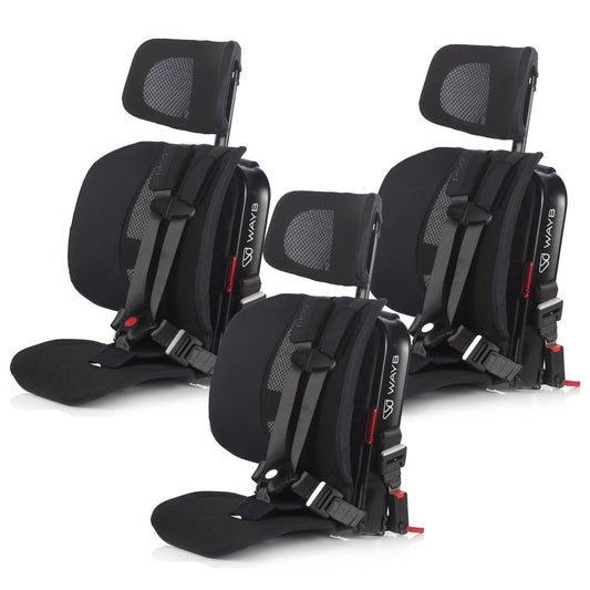 WAYB Pico Forward Facing Travel Car Seat - Jet (3 Pack)