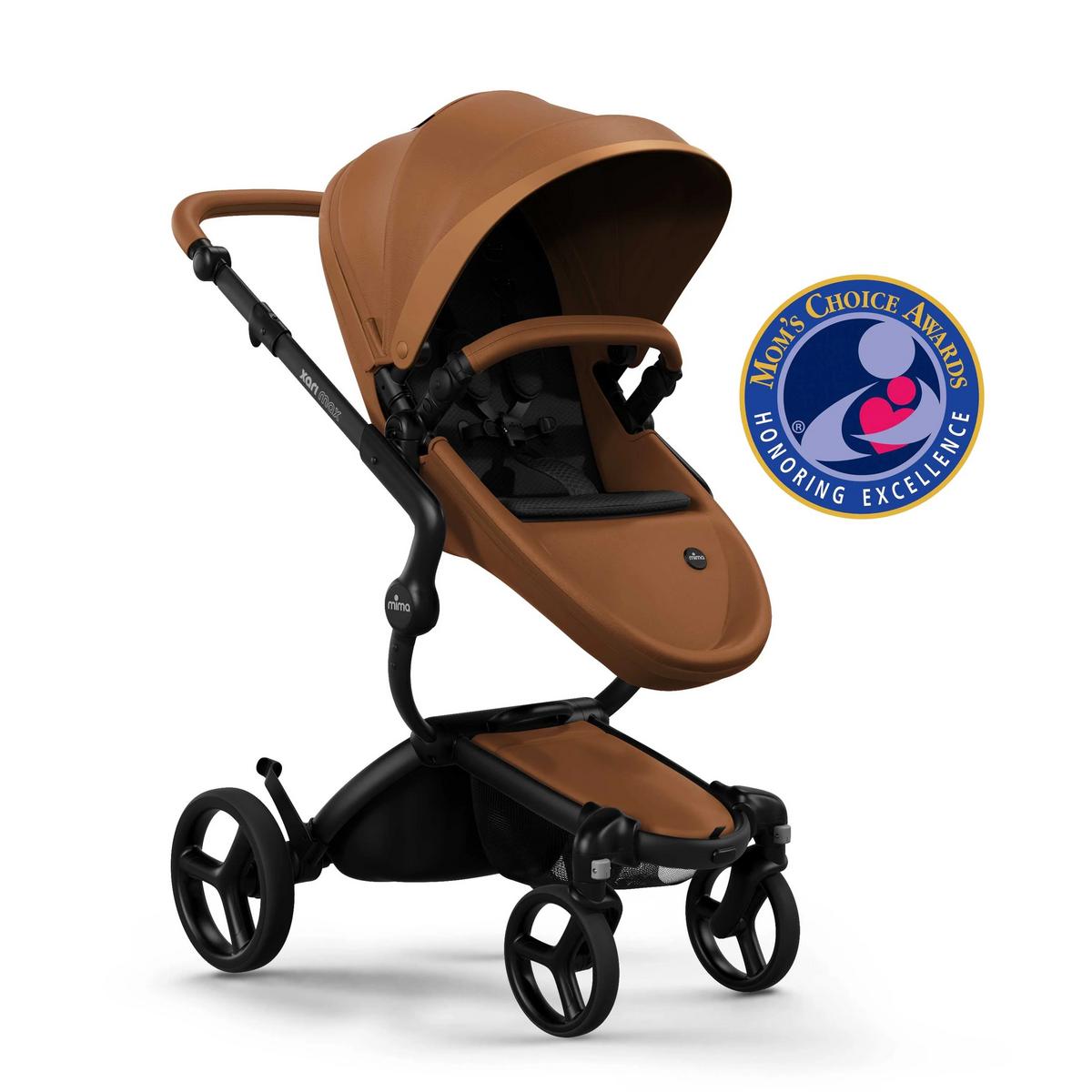 Mima Xari Max Stroller - Black / Camel / Black