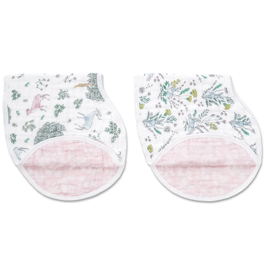 Aden + Anais Burpy Bibs, 2 Pack - Forest Fantasy