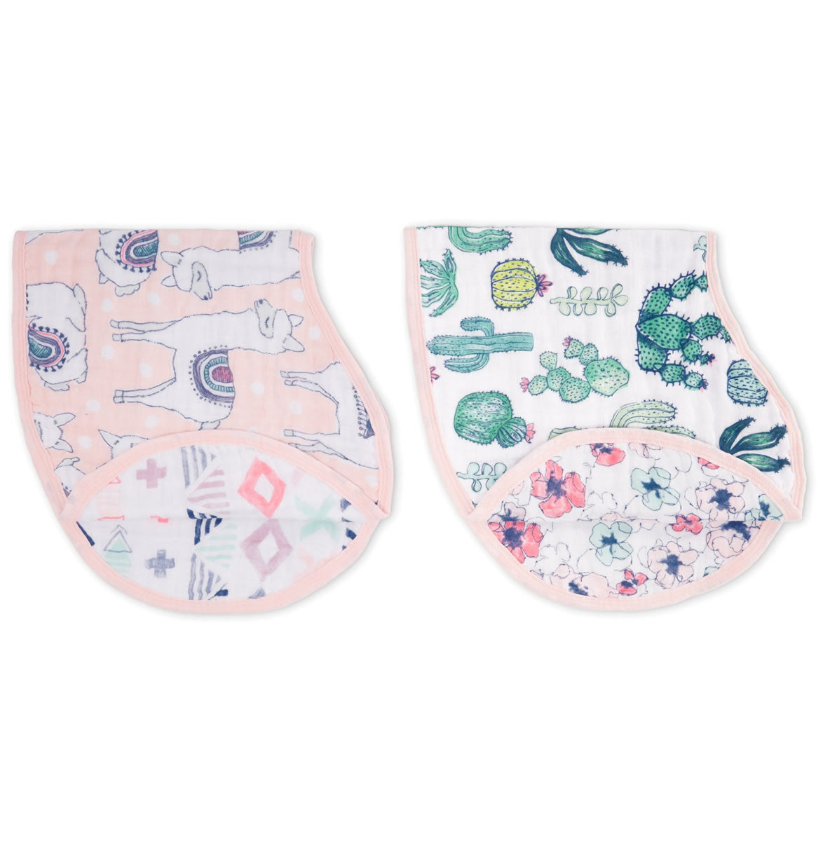 Aden + Anais Burpy Bibs, 2 Pack - Trail Blooms