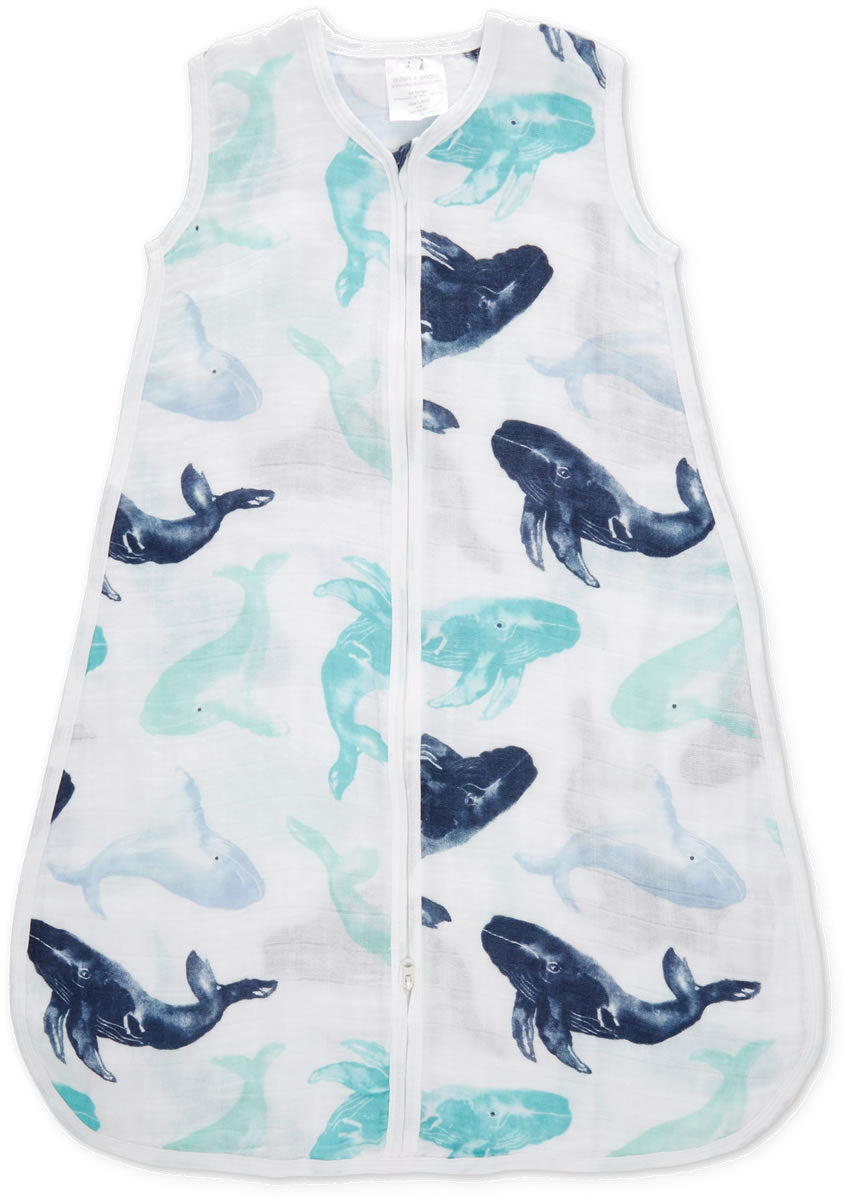 Aden + Anais Classic Sleeping Bag - Seafaring Whale - Large