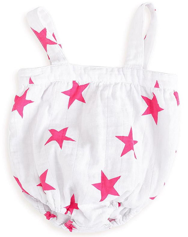 Aden + Anais Romper - Shocking Pink Star (9-12 Months)