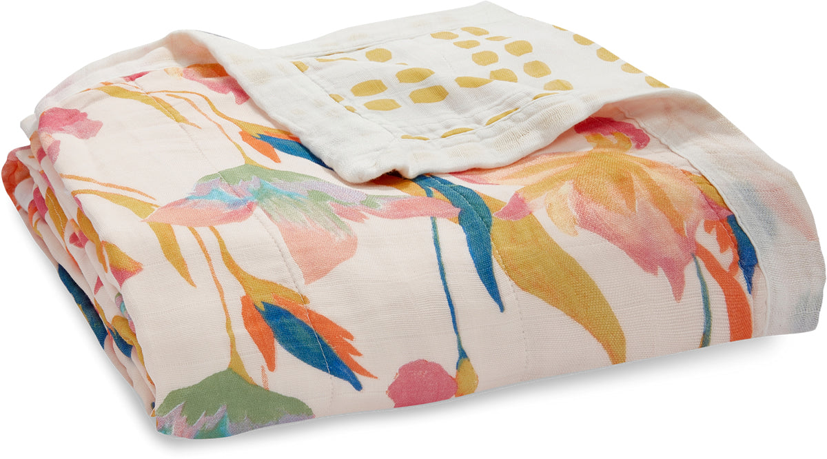 Aden + Anais Silky Soft Dream Blanket - Marine Gardens