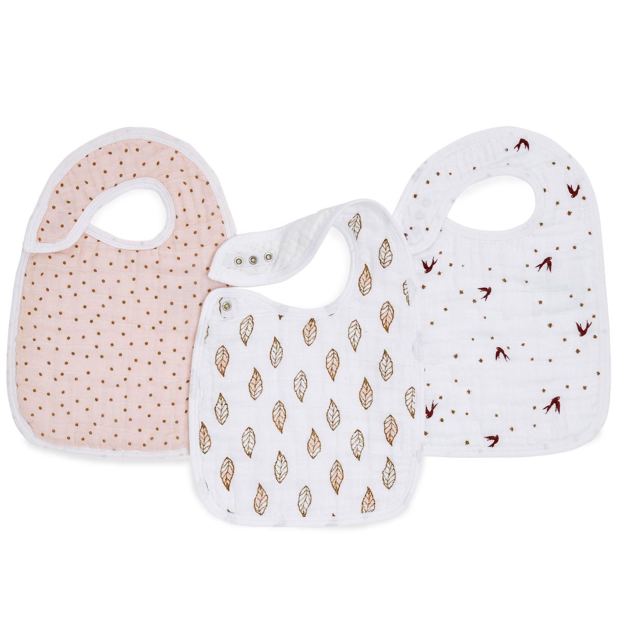 Aden + Anais Snap Bibs, 3 Pack - Dahlias